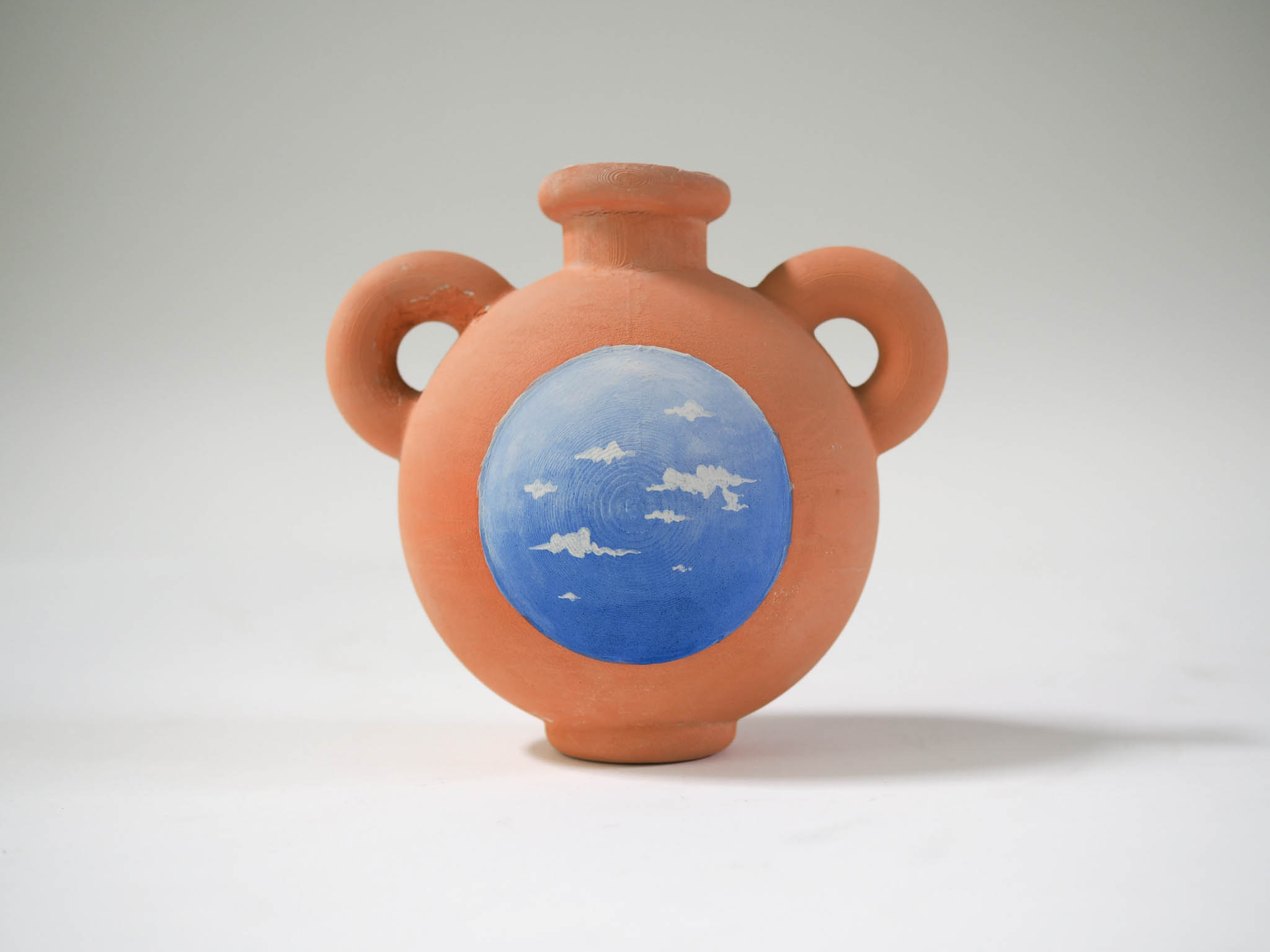 vase with glazed clouds