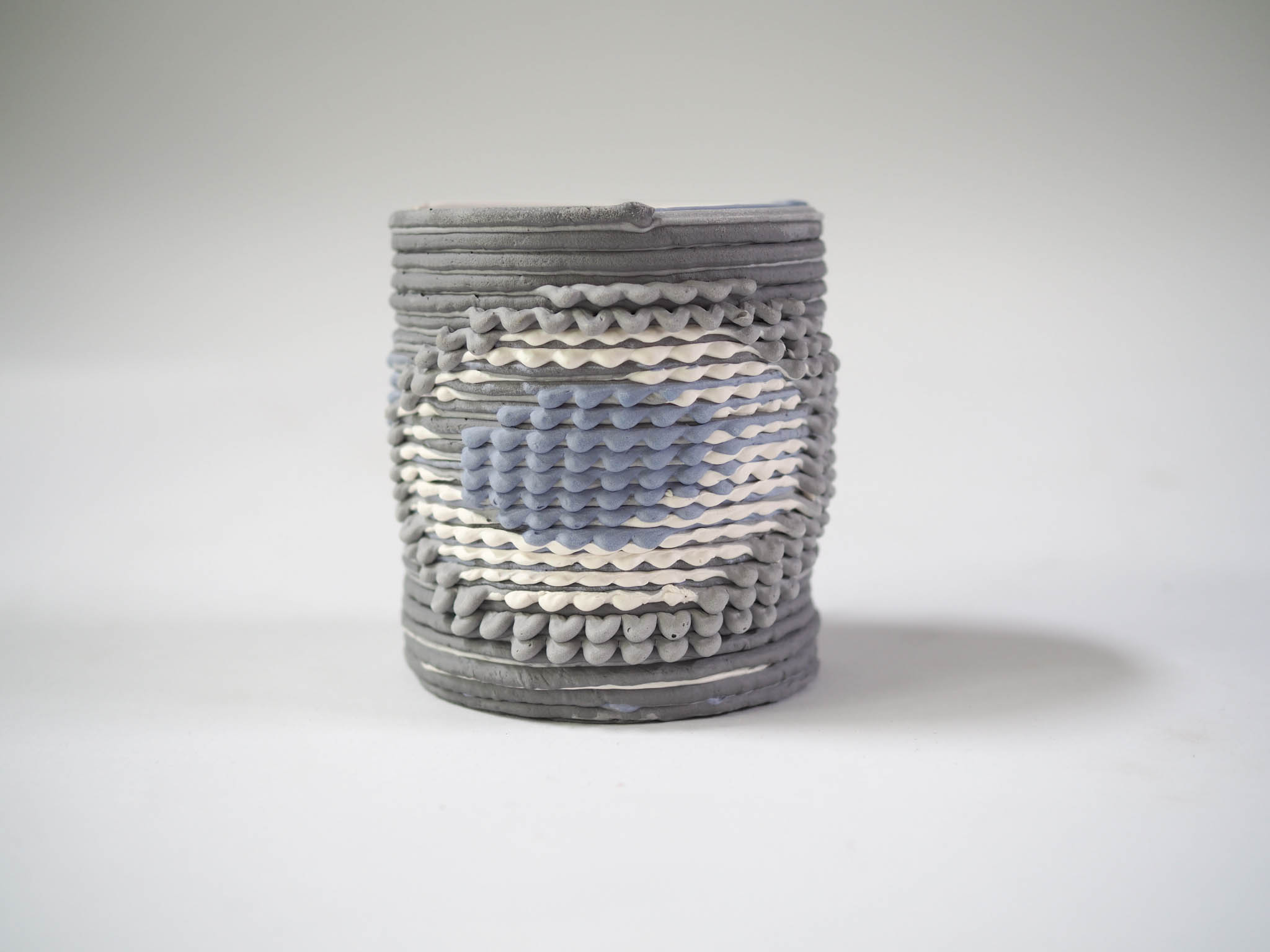 woven ceramic vase